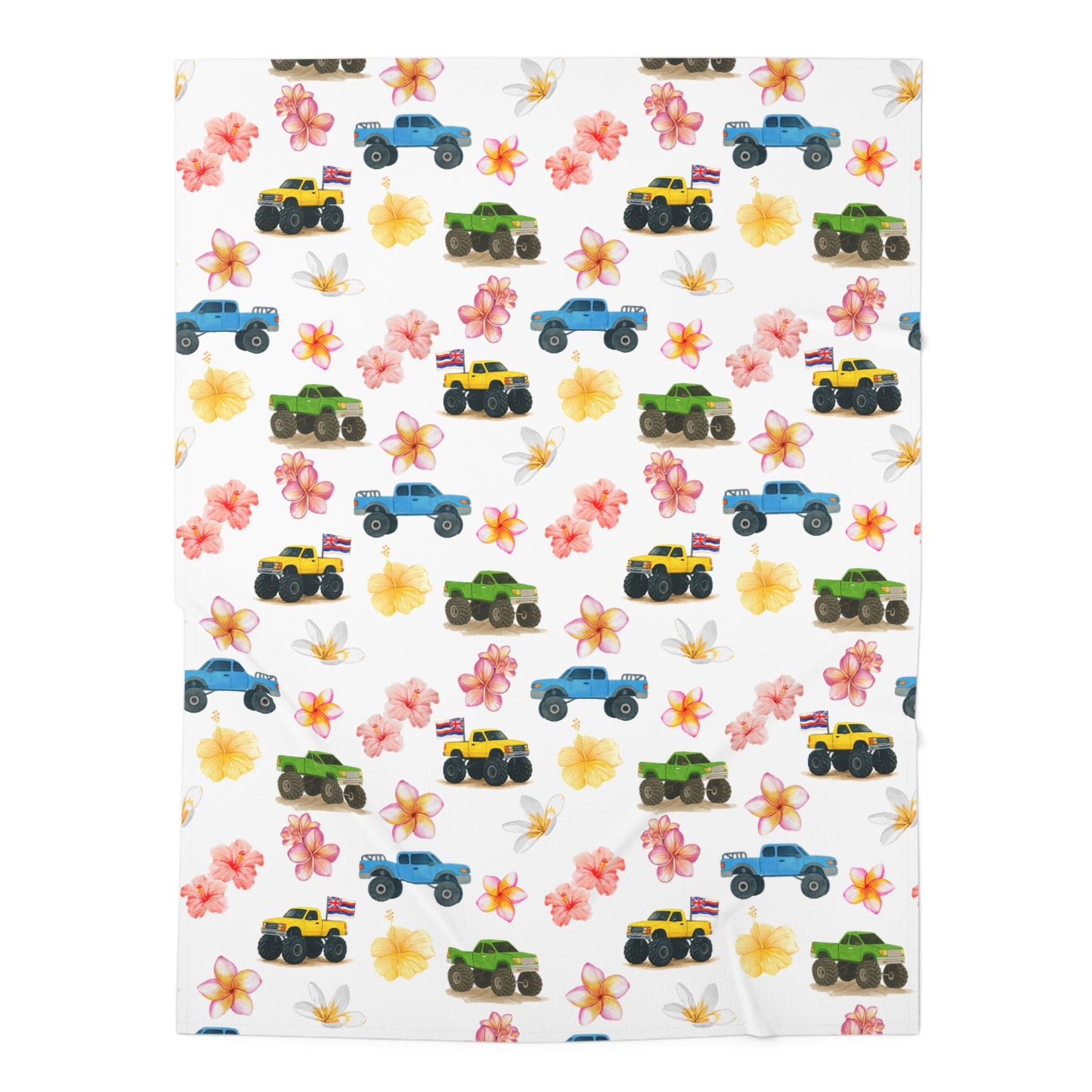 Truck Pua Swaddle Blanket