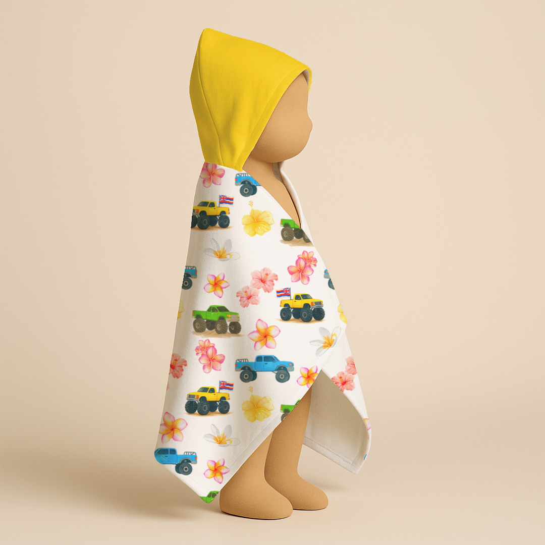 Truck Pua - Keiki Hooded Towel