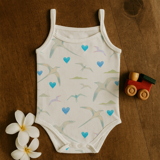 Koa’e Kea 🩵 - Strappy Bodysuit