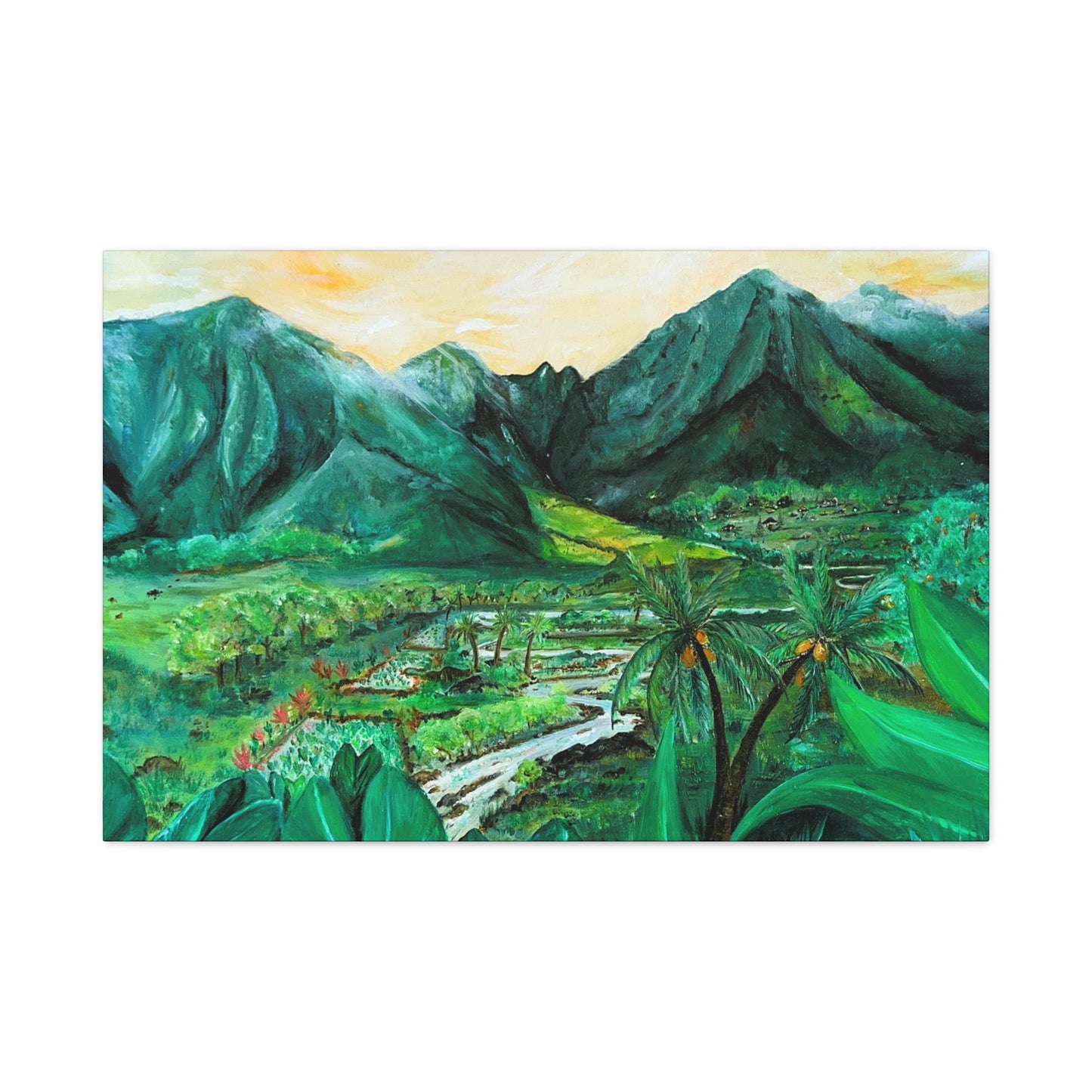 Waikapū - He Lāhui Kanaka Maka Koa - Canvas Gallery Wrap Giclée