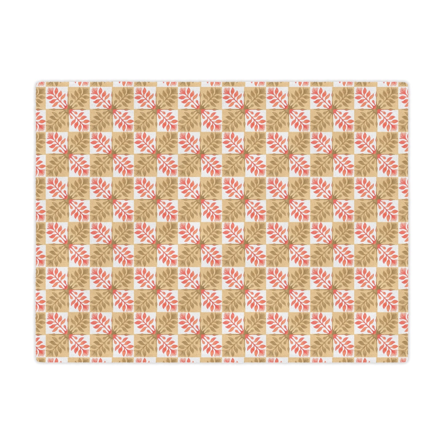 Ohia Lehua Quilt Checkered Minky Blanket