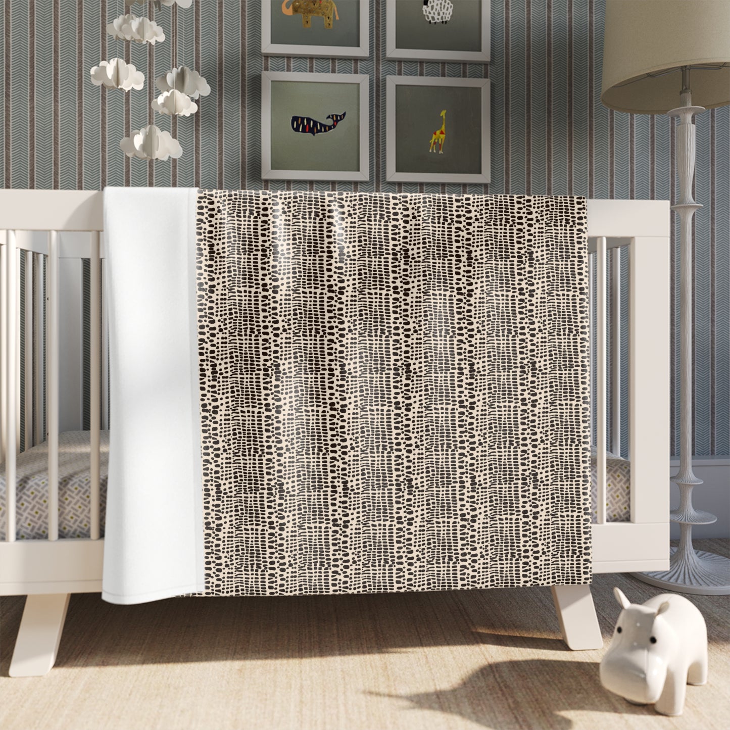 Cone Shell Print Throw Blanket
