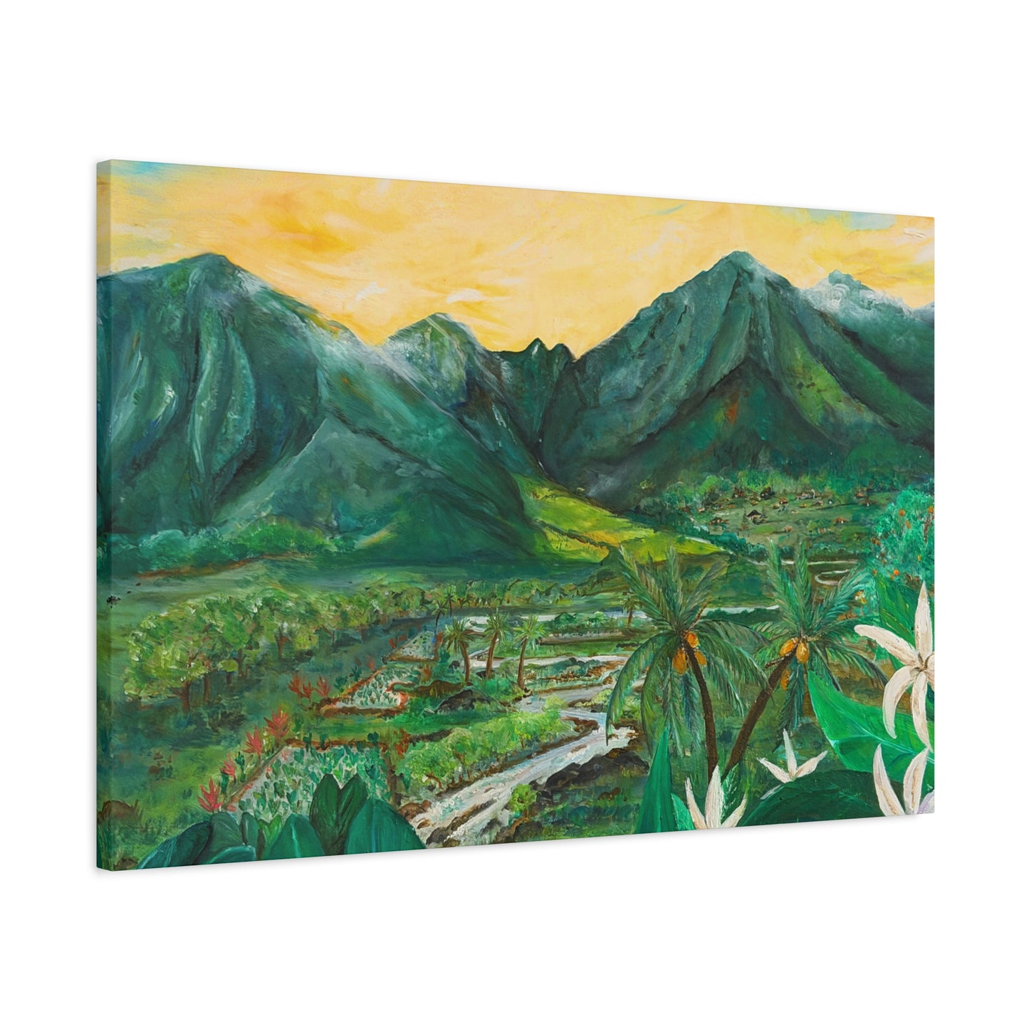 Waikapū - He Lāhui Kanaka Maka Koa - Canvas Gallery Wrap Giclée