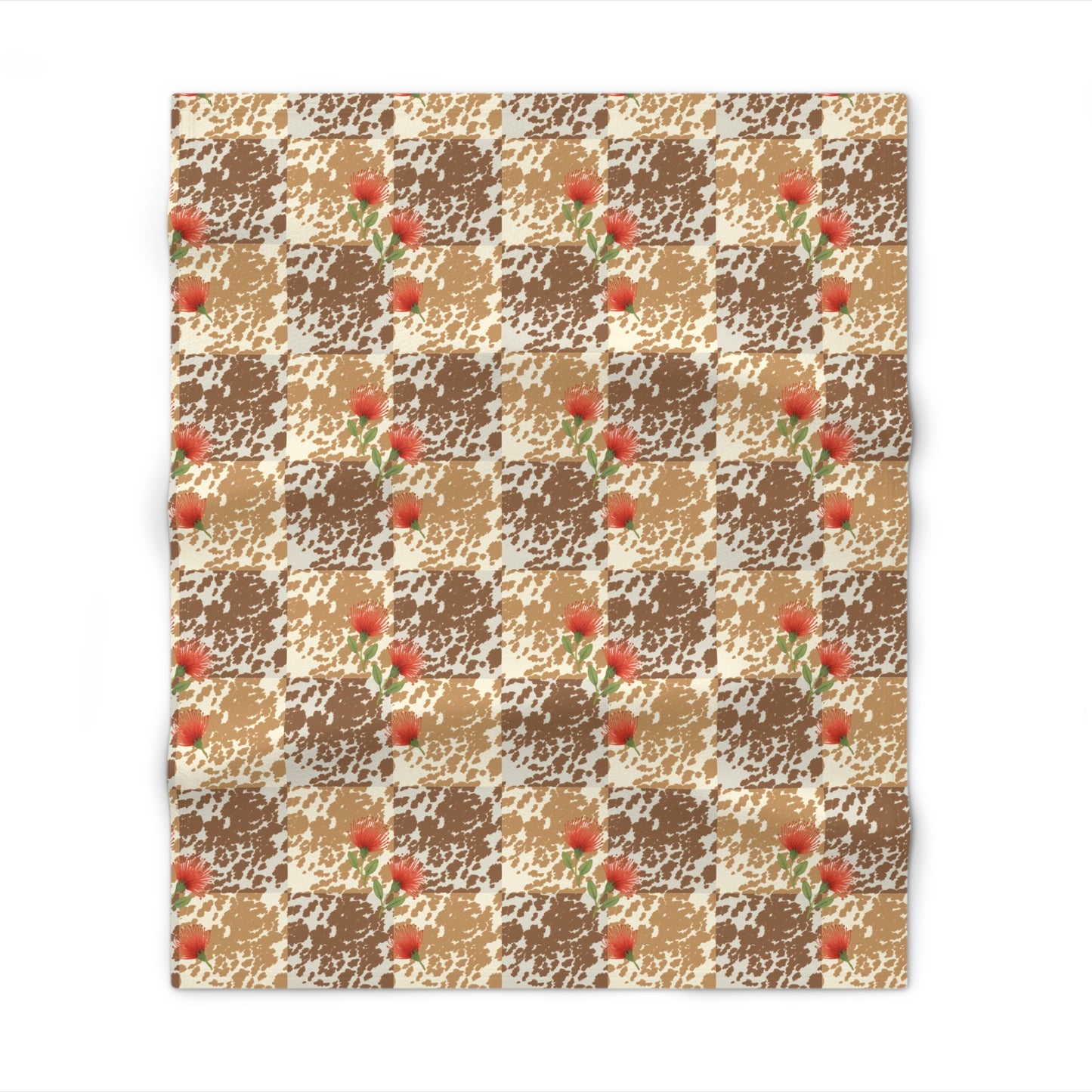 Pipi Ohia Patchwork Print Throw Blanket