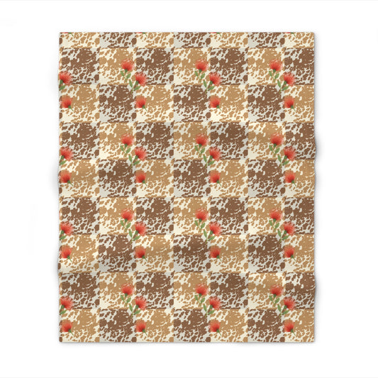 Pipi Ohia Patchwork Print Throw Blanket