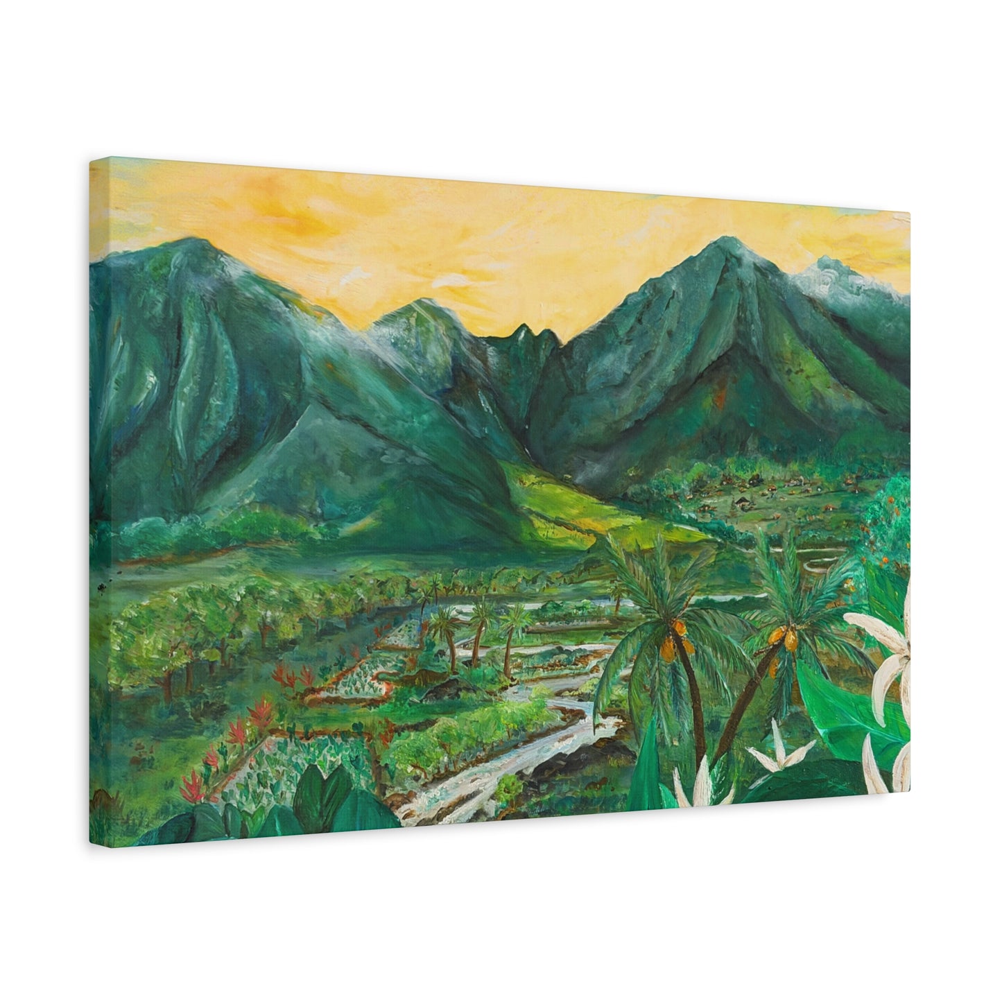 Waikapū - He Lāhui Kanaka Maka Koa - Canvas Gallery Wrap Giclée