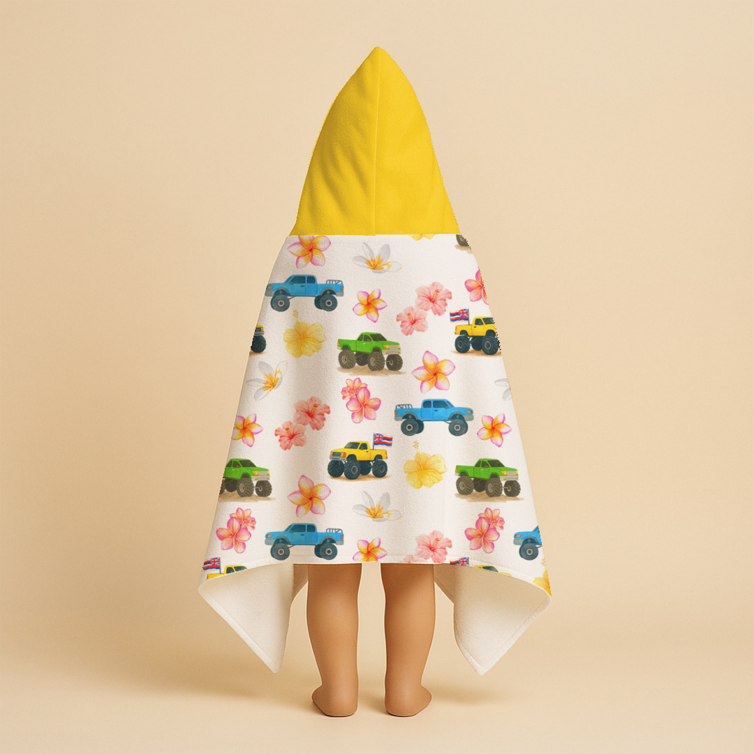 Truck Pua - Keiki Hooded Towel