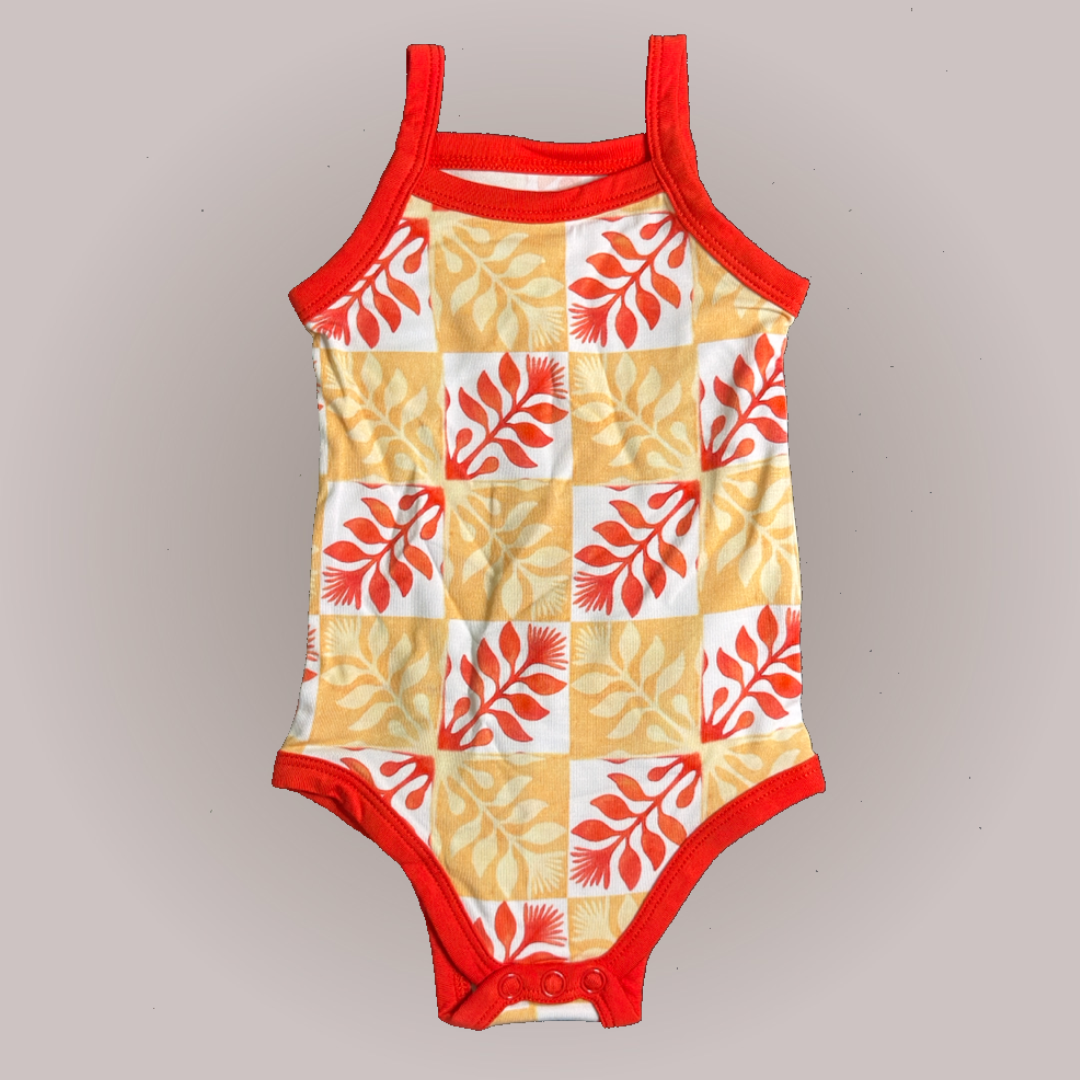 Ohia Lehua Quilt Checkers - Tank Bodysuit