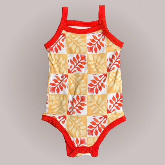 Ohia Lehua Quilt Checkers - Tank Bodysuit