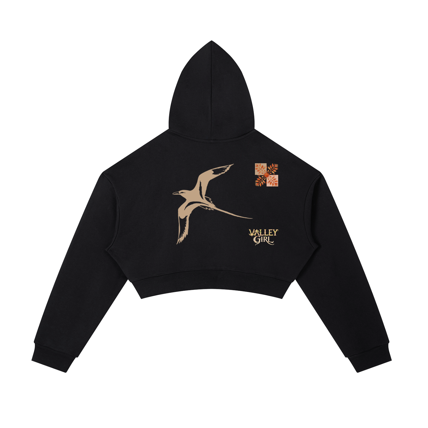 Green Ti Essential Cropped Zip-Up Hoodie