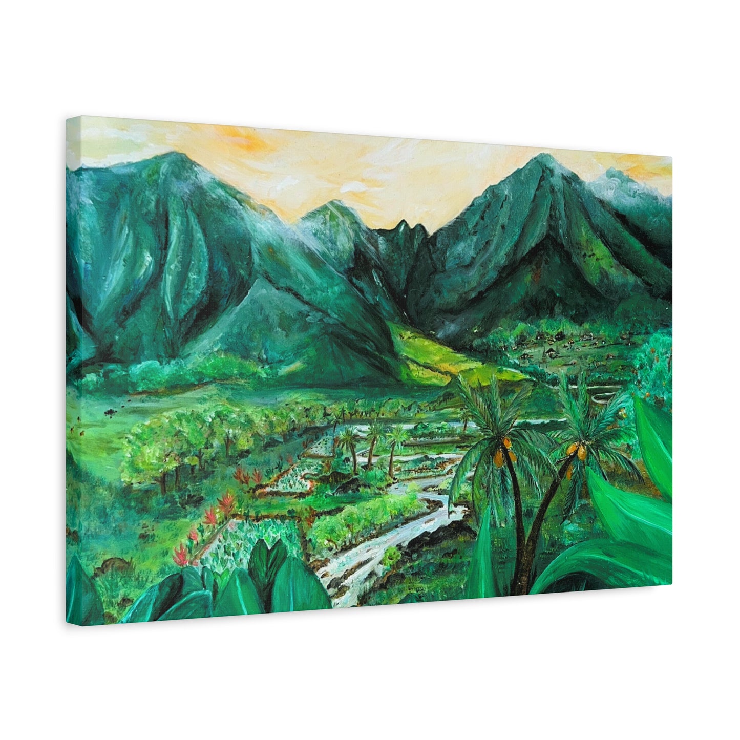 Waikapū - He Lāhui Kanaka Maka Koa - Canvas Gallery Wrap Giclée