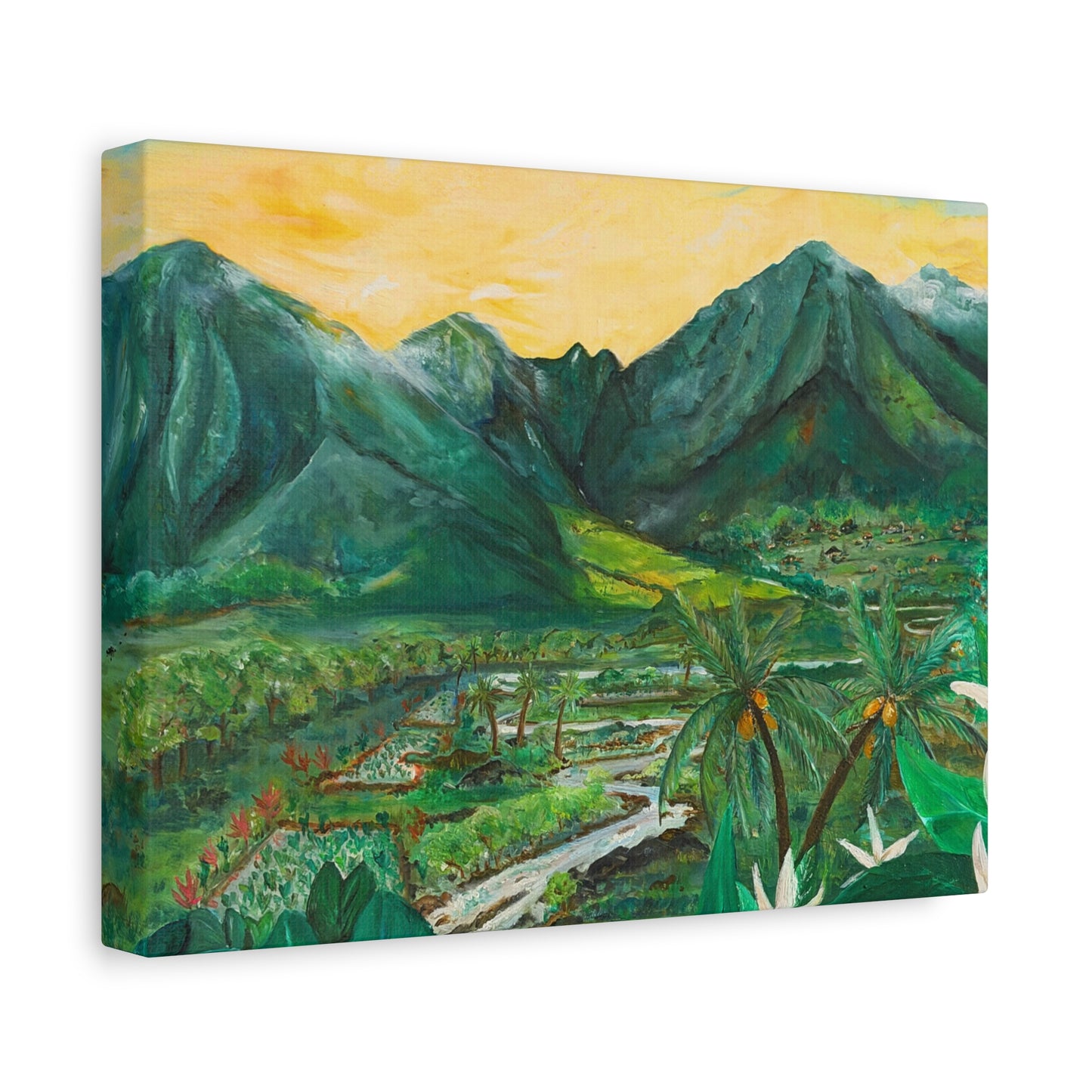 Waikapū - He Lāhui Kanaka Maka Koa - Canvas Gallery Wrap Giclée