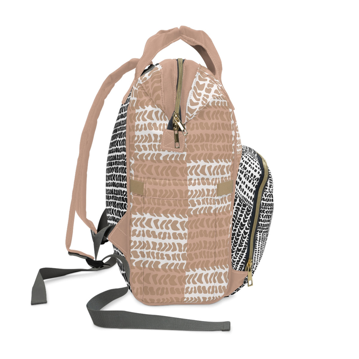 Cone Shell Patchwork Diaper Bag Backpack
