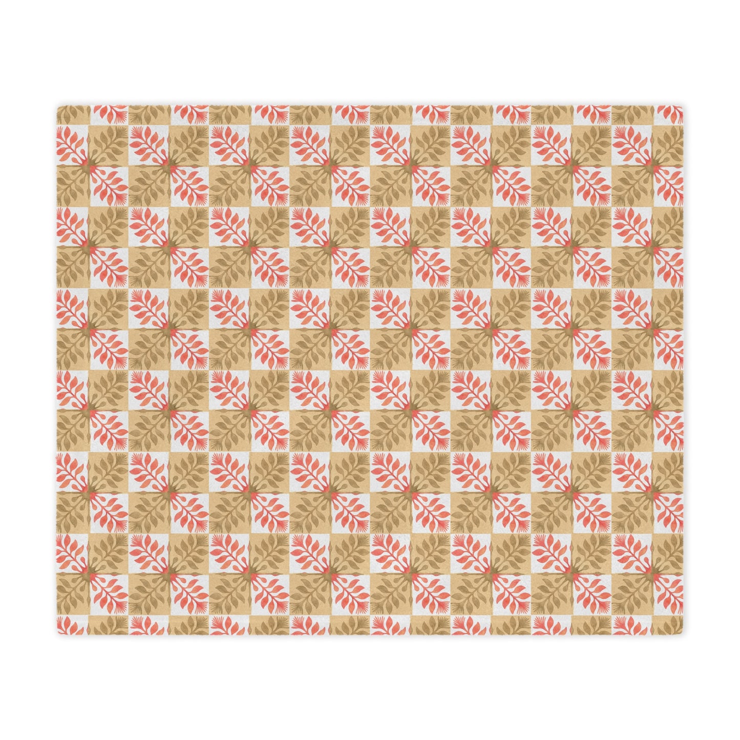 Ohia Lehua Quilt Checkered Minky Blanket