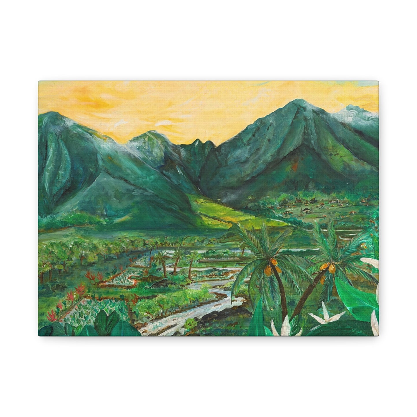 Waikapū - He Lāhui Kanaka Maka Koa - Canvas Gallery Wrap Giclée