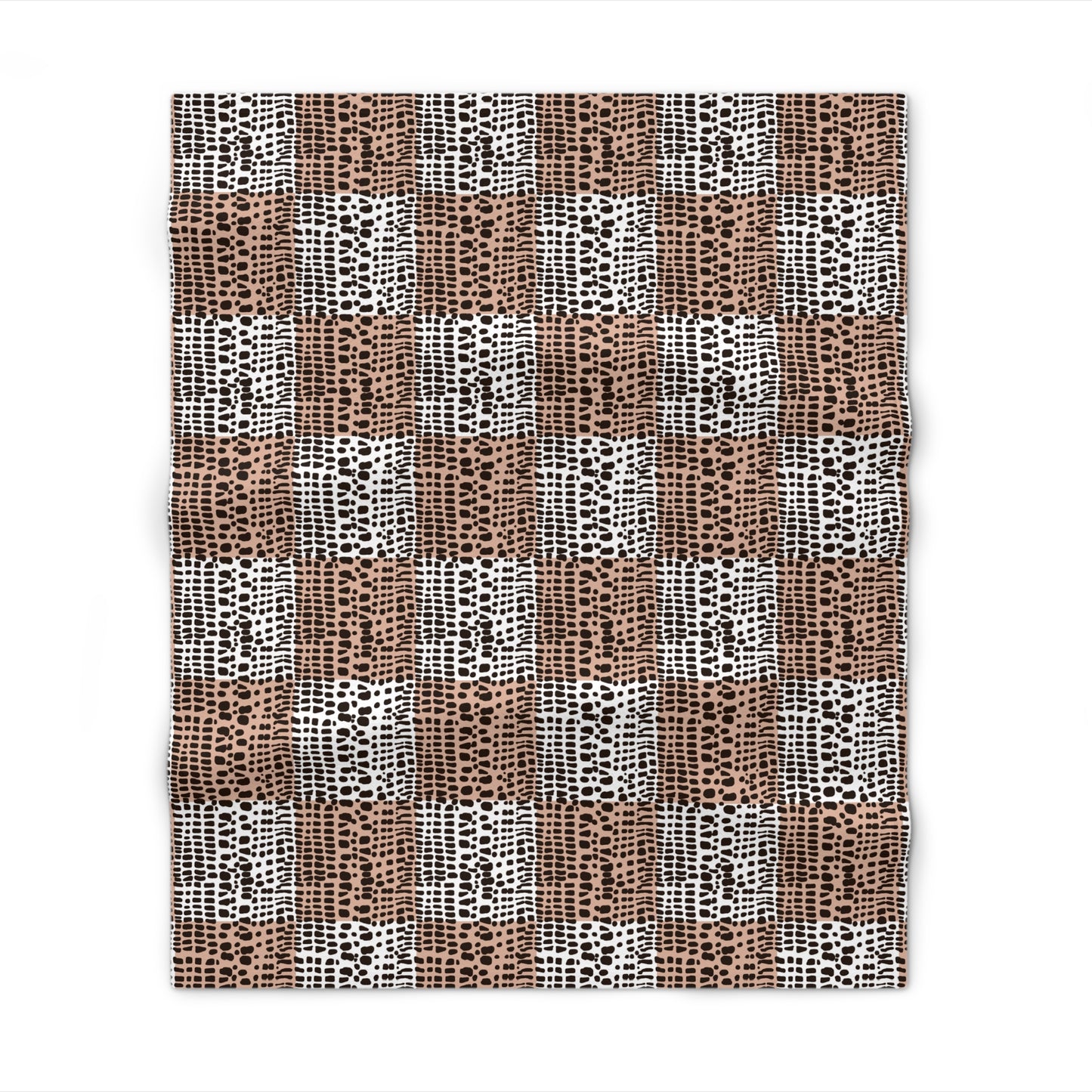 Cone Shell Patchwork Print Throw Blanket