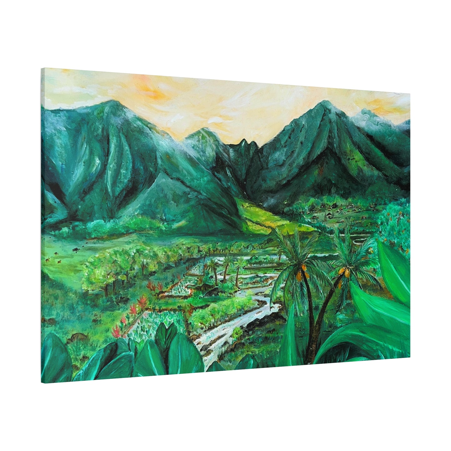 Waikapū - He Lāhui Kanaka Maka Koa - Canvas Gallery Wrap Giclée