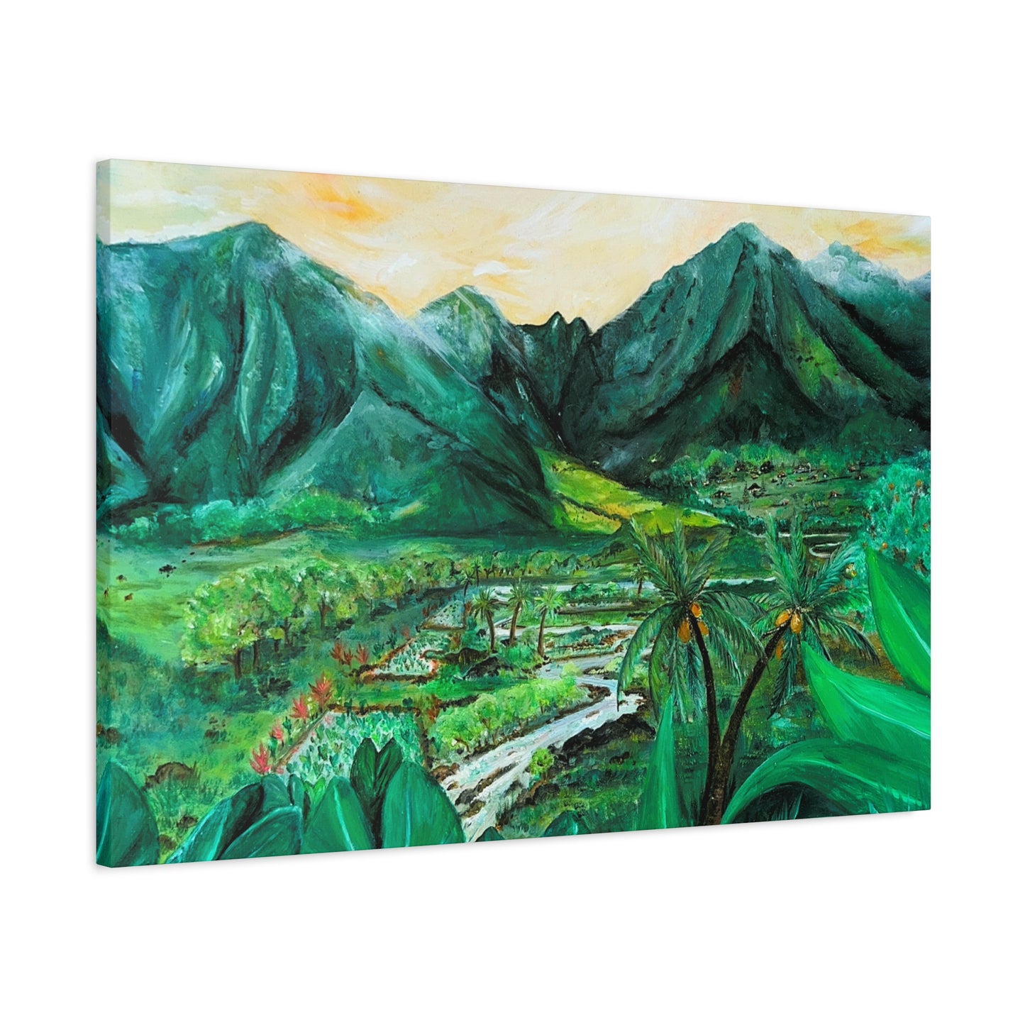 Waikapū - He Lāhui Kanaka Maka Koa - Canvas Gallery Wrap Giclée