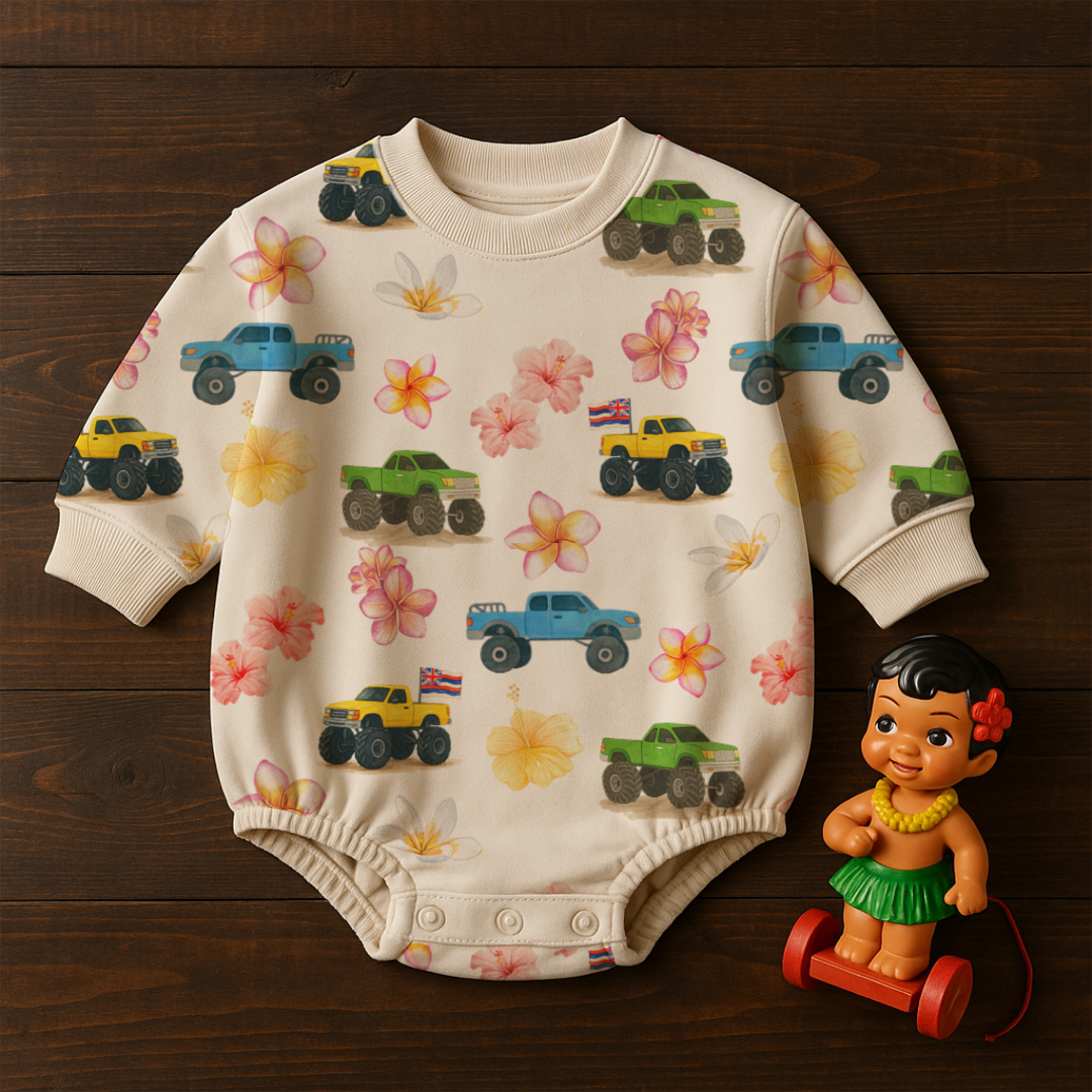 Truck Pua - Bubble Romper