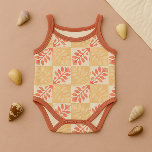 Ohia Lehua Quilt Checkers - Tank Bodysuit