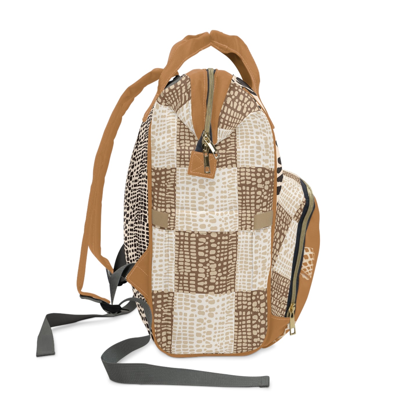 Cone Shell Patchwork Diaper Bag Backpack