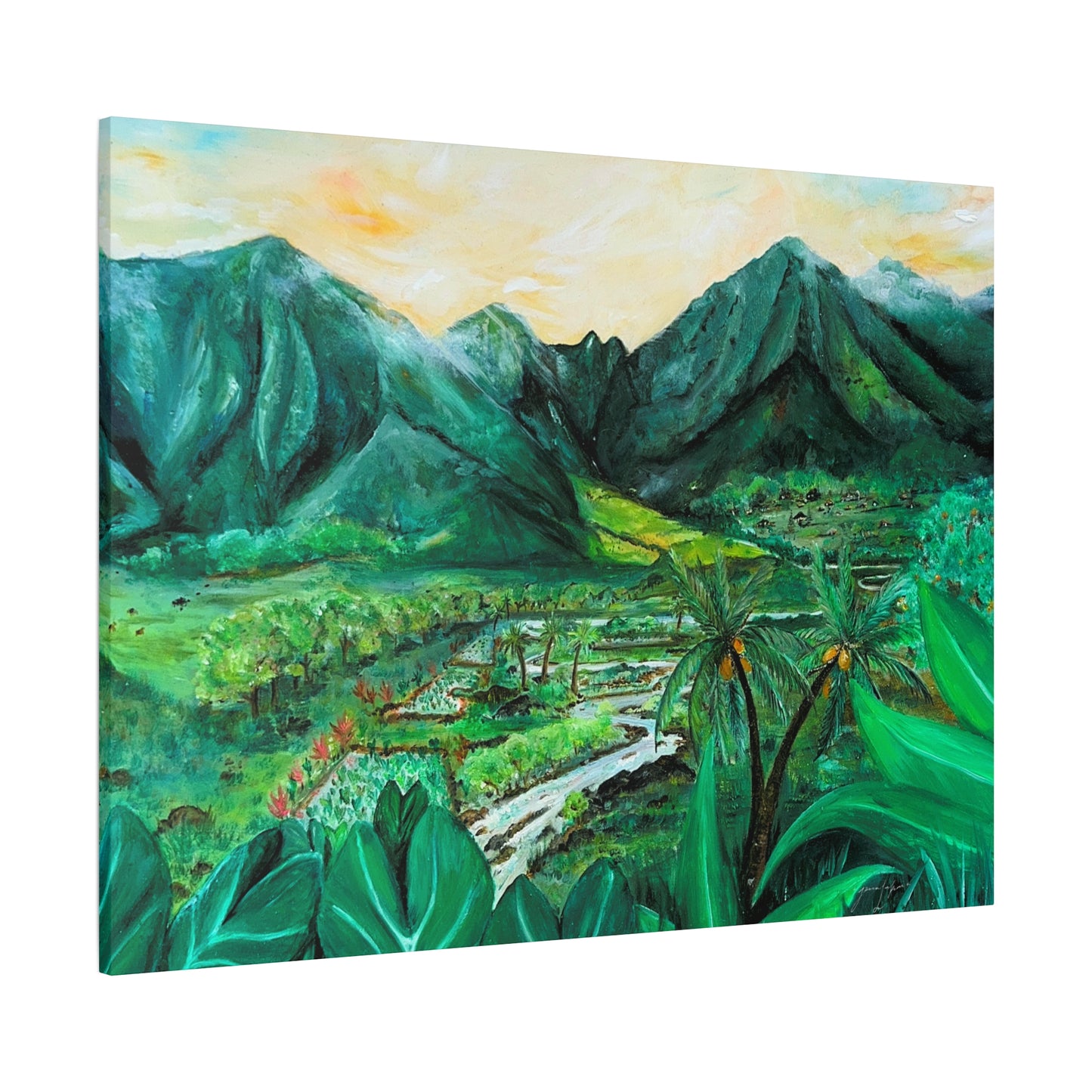 Waikapū - He Lāhui Kanaka Maka Koa - Canvas Gallery Wrap Giclée