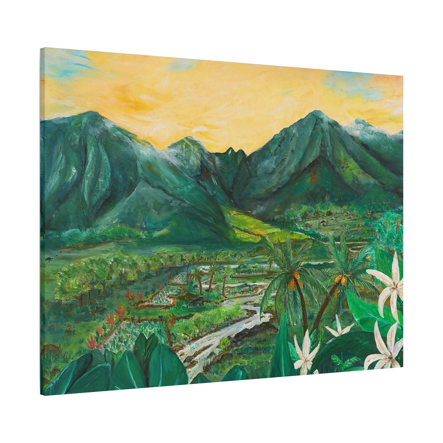 Waikapū - He Lāhui Kanaka Maka Koa - Canvas Gallery Wrap Giclée