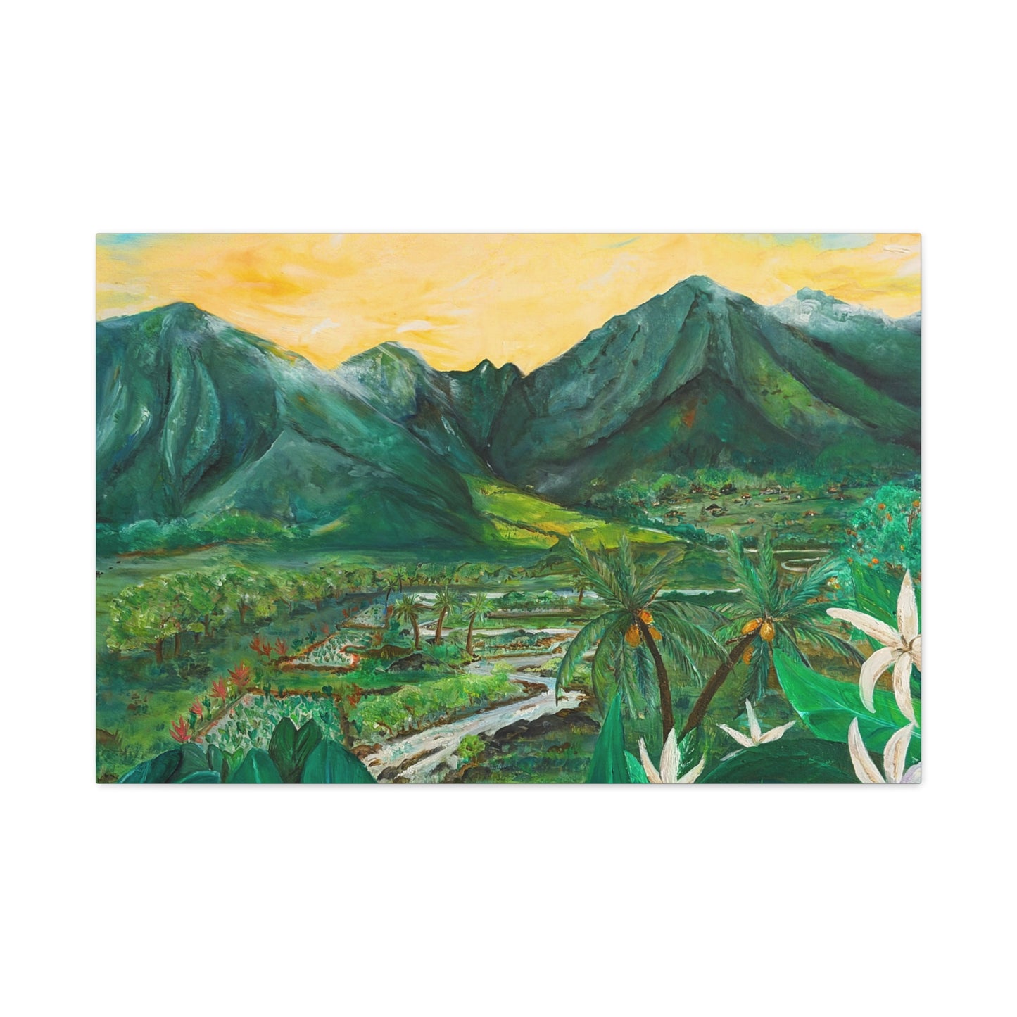 Waikapū - He Lāhui Kanaka Maka Koa - Canvas Gallery Wrap Giclée