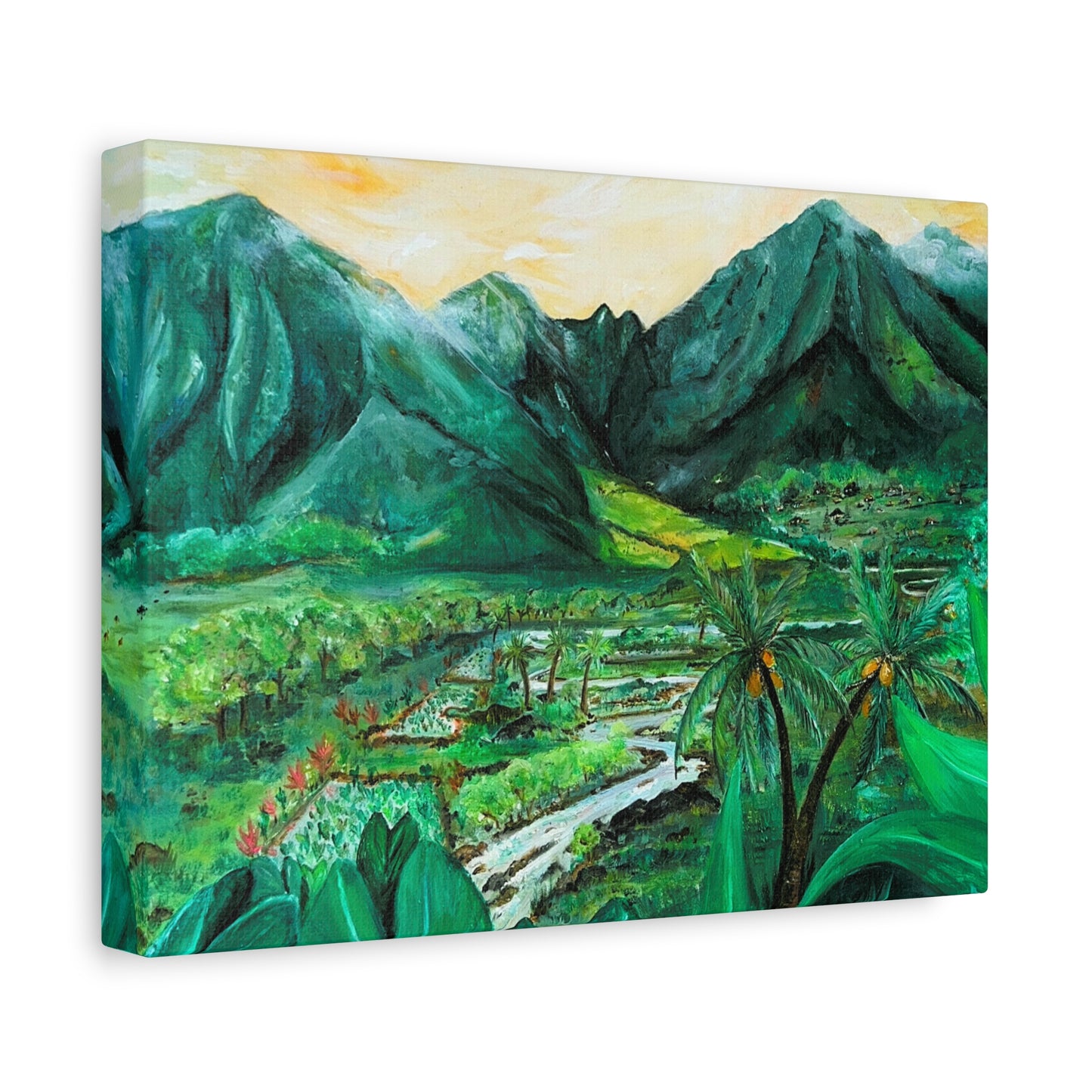 Waikapū - He Lāhui Kanaka Maka Koa - Canvas Gallery Wrap Giclée