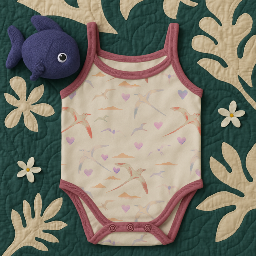 Koa’e Kea 🩷 - Strappy Bodysuit