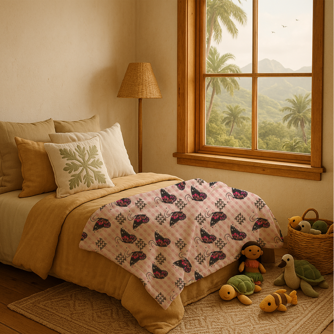 Pulelehua Palaka Minky Blanket