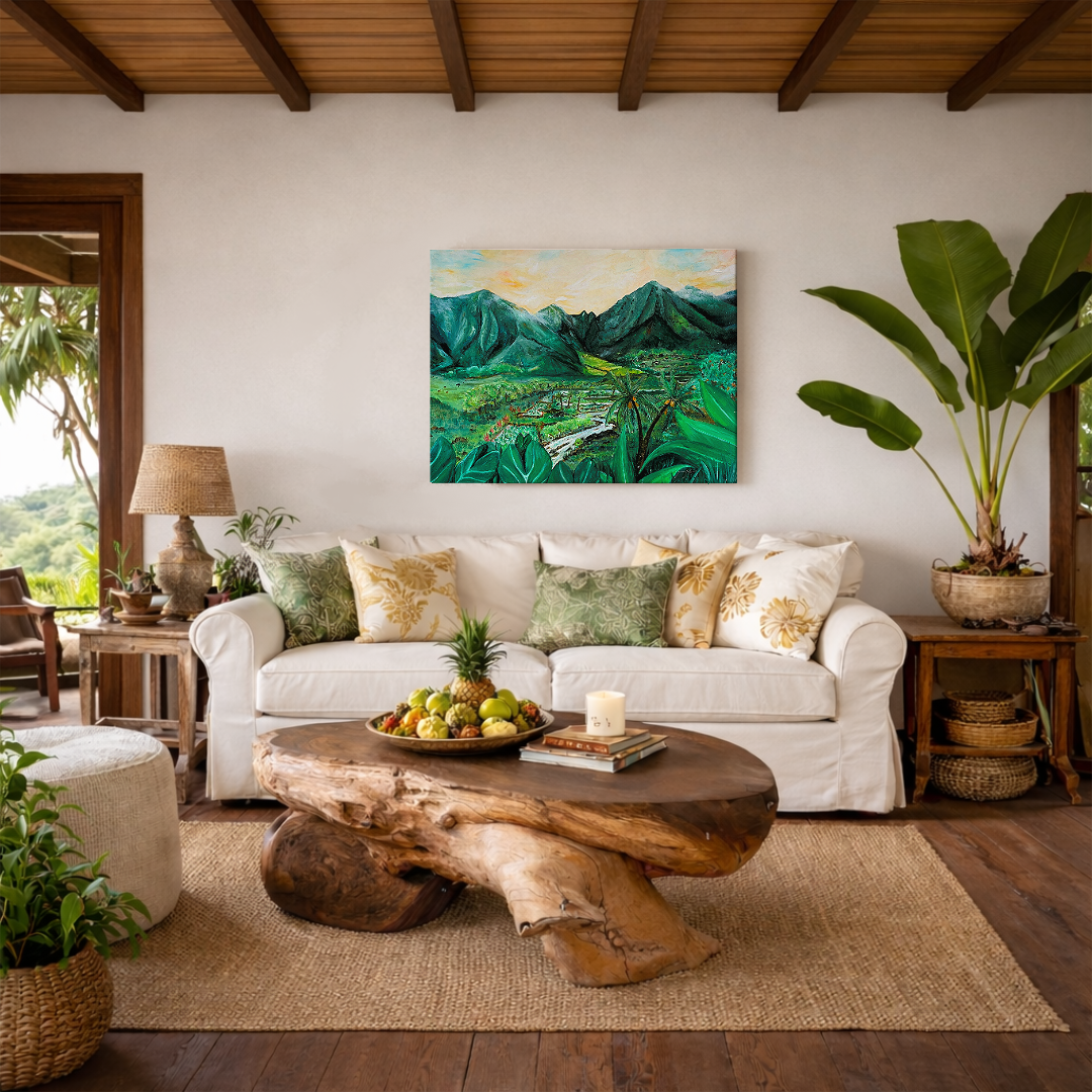 Waikapū - He Lāhui Kanaka Maka Koa - Canvas Gallery Wrap Giclée