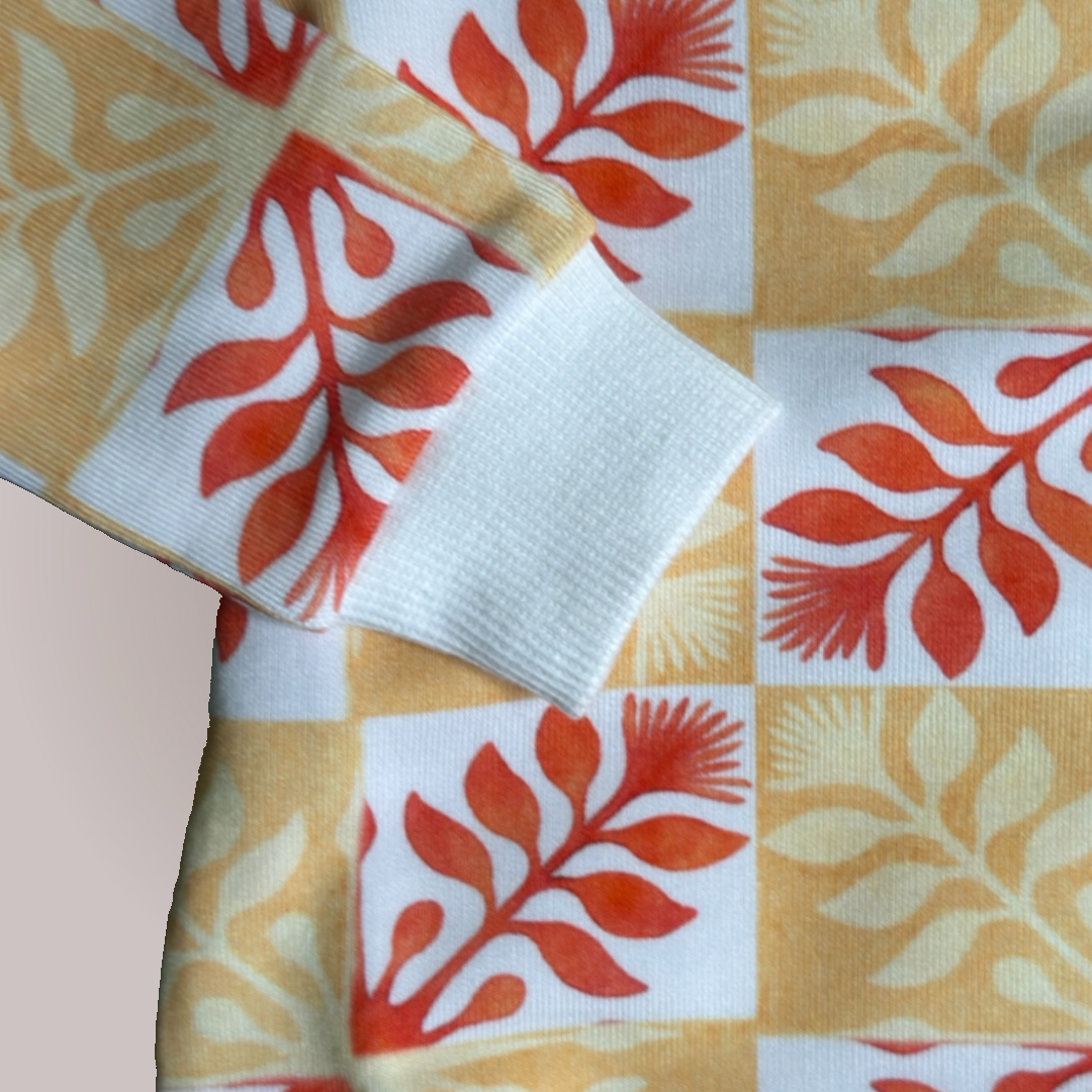 Ohia Lehua Quilt Checkers - Bubble Romper