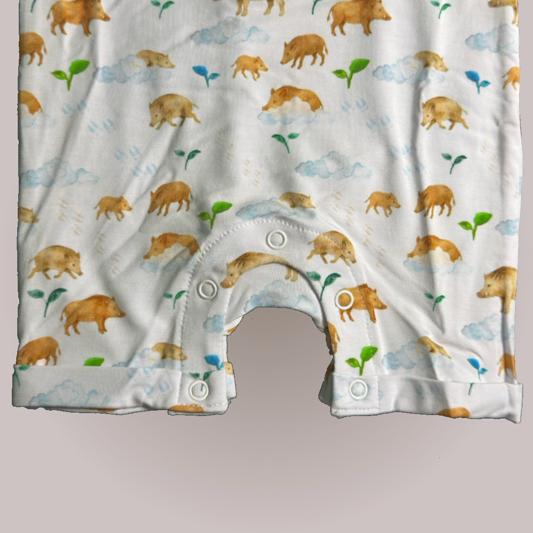 Big Boar Dreams - Rolled Romper