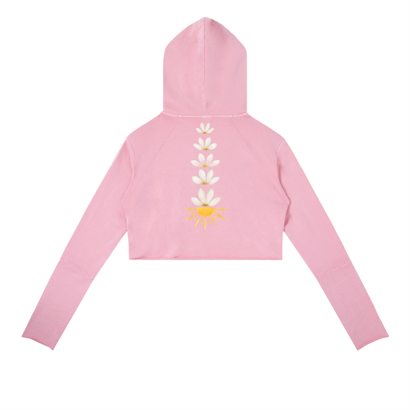 Naupaka Kālā Vintage Washed Raw Edge Hoodie