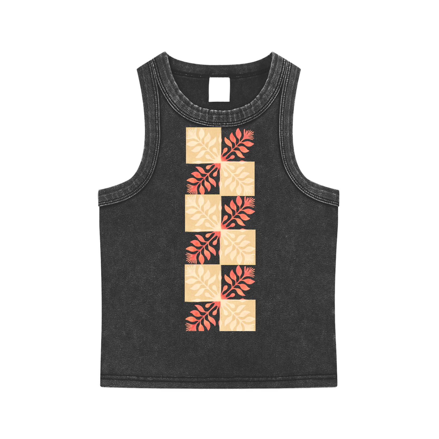 Ohia Lehua Checker Quilt Tank