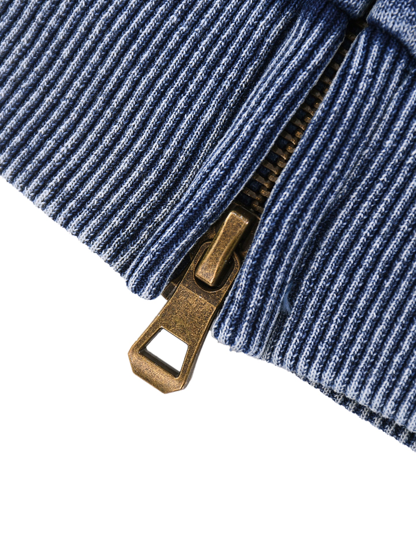 “Represent” Snow Wash Denim Oversized Zip-Up Hoodie