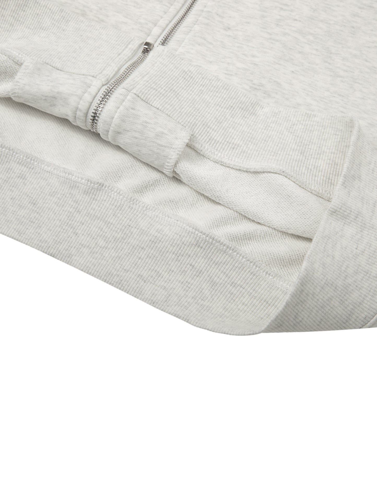 Green Ti Essential Cropped Zip-Up Hoodie
